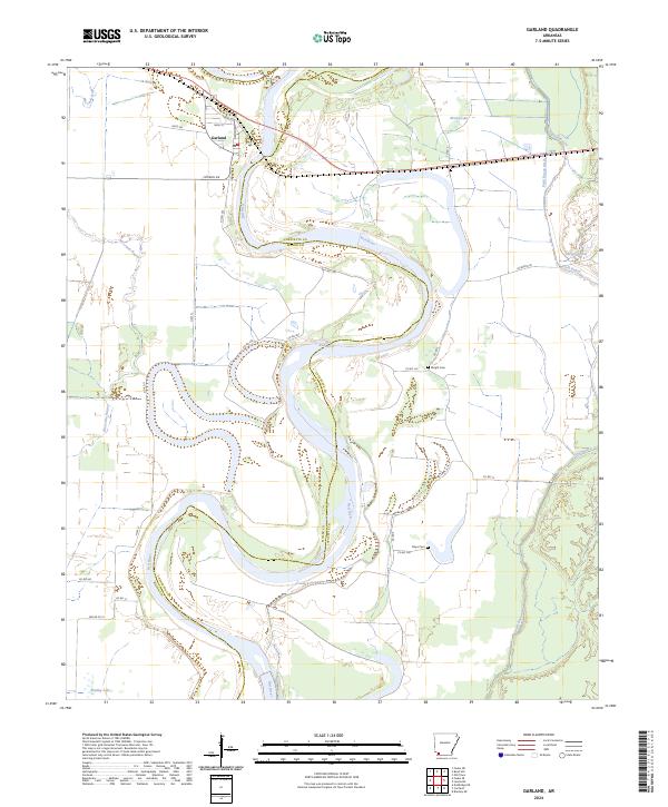 USGS Topographic Map – Garland