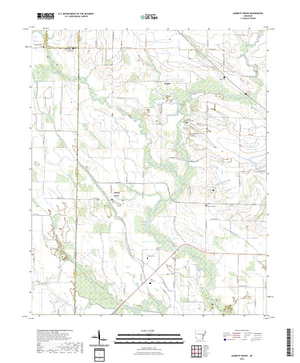 USGS Topographic Map – Garrett Grove