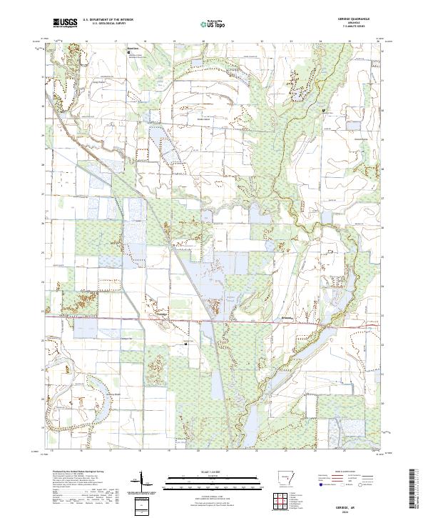 USGS Topographic Map – Geridge