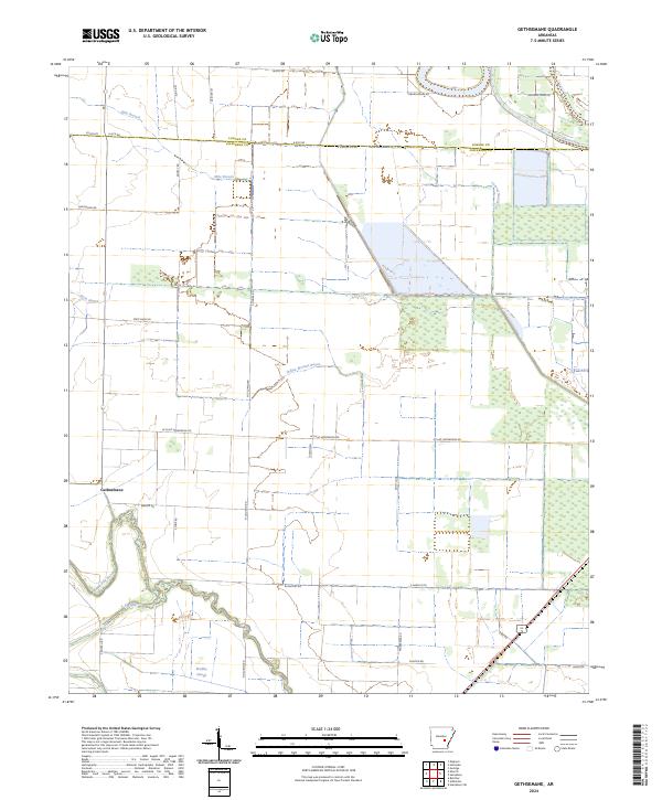 USGS Topographic Map – Gethsemane