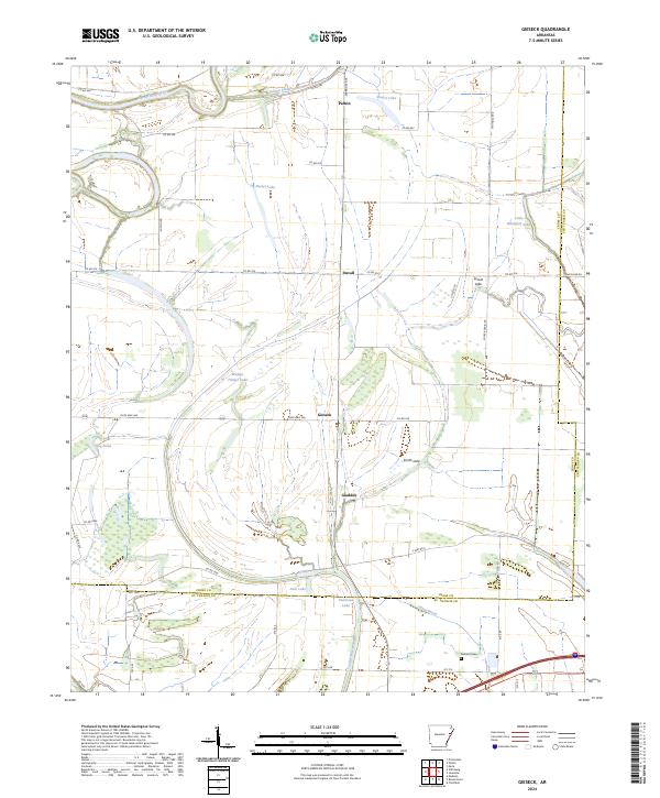 USGS Topographic Map – Gieseck
