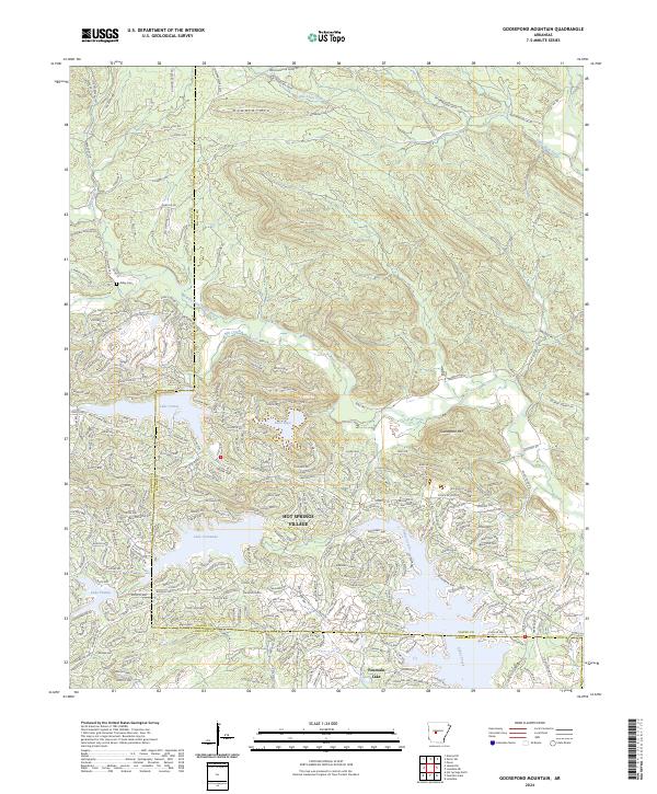 USGS Topographic Map – Goosepond Mountain