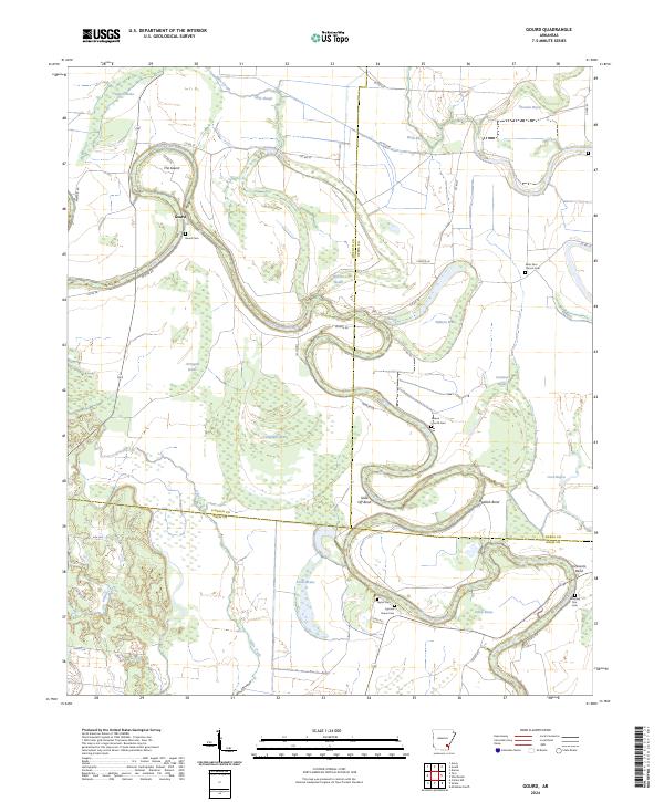 USGS Topographic Map – Gourd