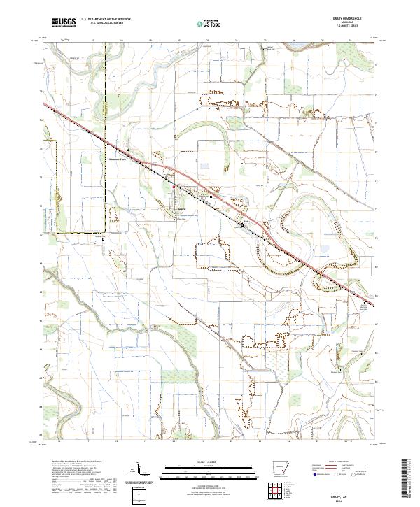 USGS Topographic Map – Grady