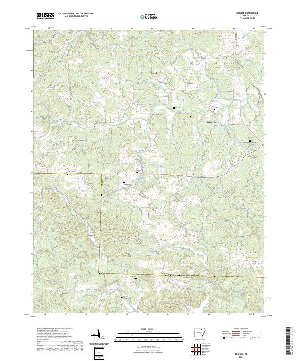 USGS Topographic Map – Grange