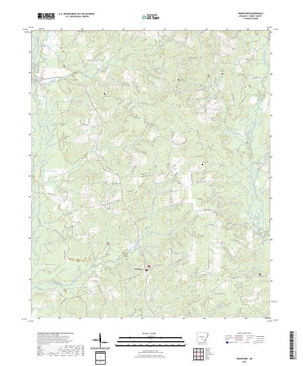 USGS Topographic Map – Grapevine