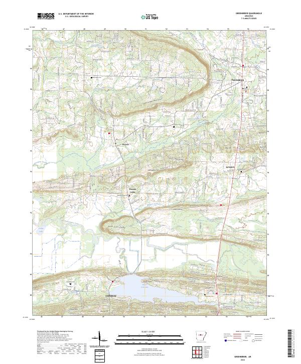 USGS Topographic Map – Greenbrier