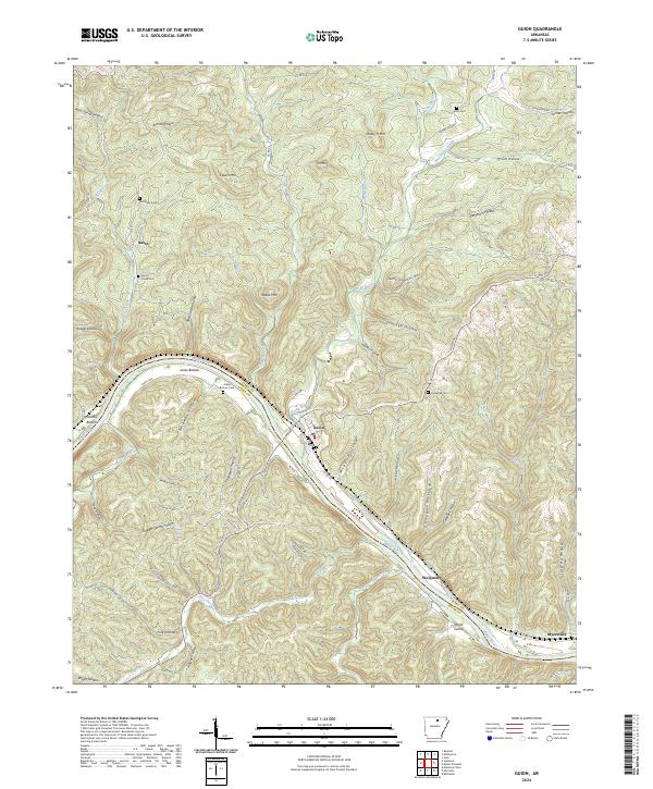 USGS Topographic Map – Guion