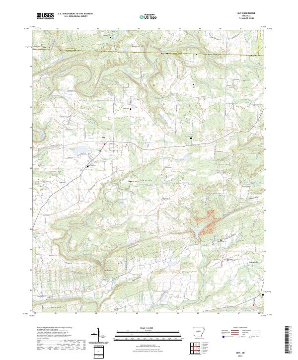 USGS Topographic Map – Guy