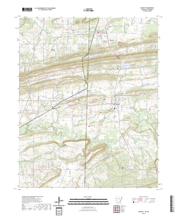 USGS Topographic Map – Hackett