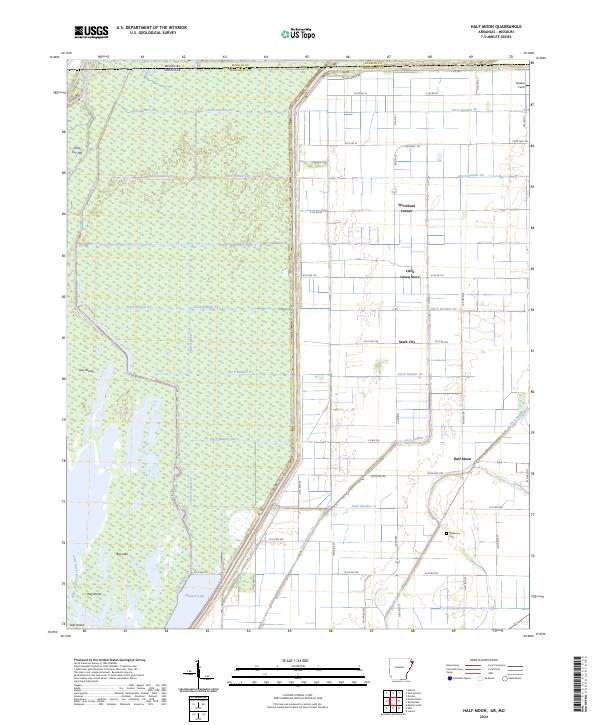 USGS Topographic Map – Half Moon