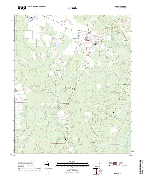 USGS Topographic Map – Hamburg