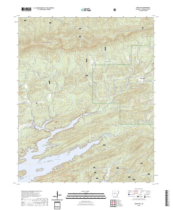 USGS Topographic Map – Hamilton