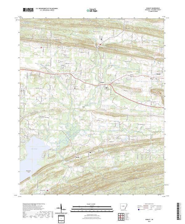 USGS Topographic Map – Hamlet