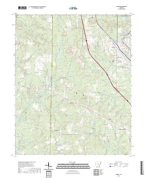 USGS Topographic Map – Hardin