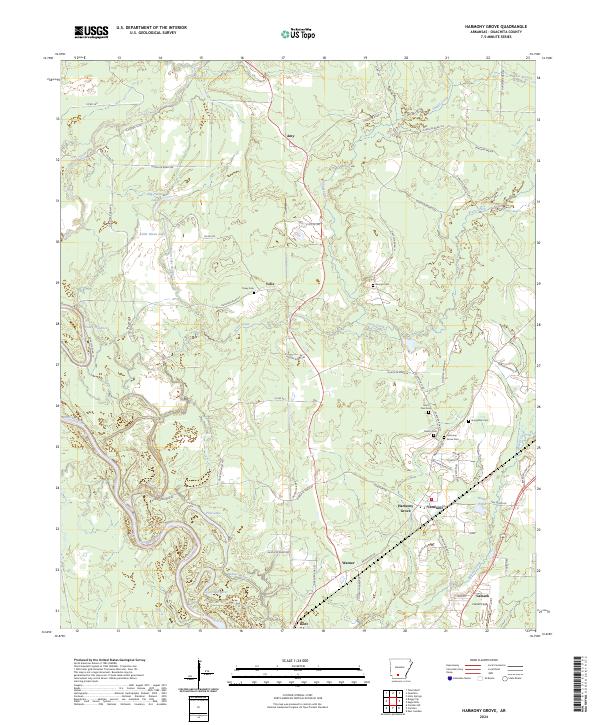 USGS Topographic Map – Harmony Grove