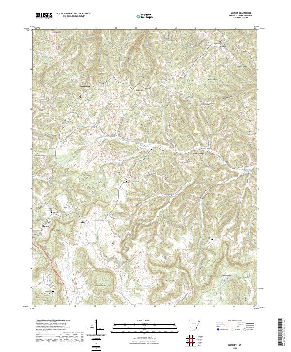 USGS Topographic Map – Harriet