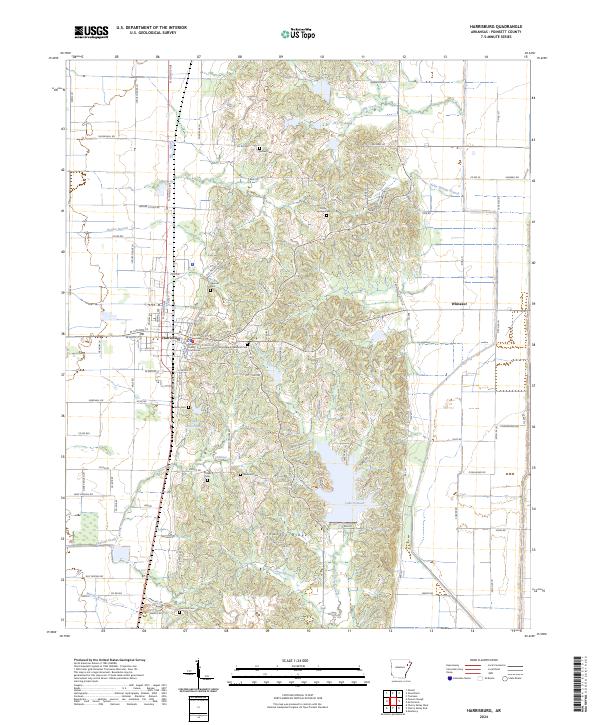 USGS Topographic Map – Harrisburg