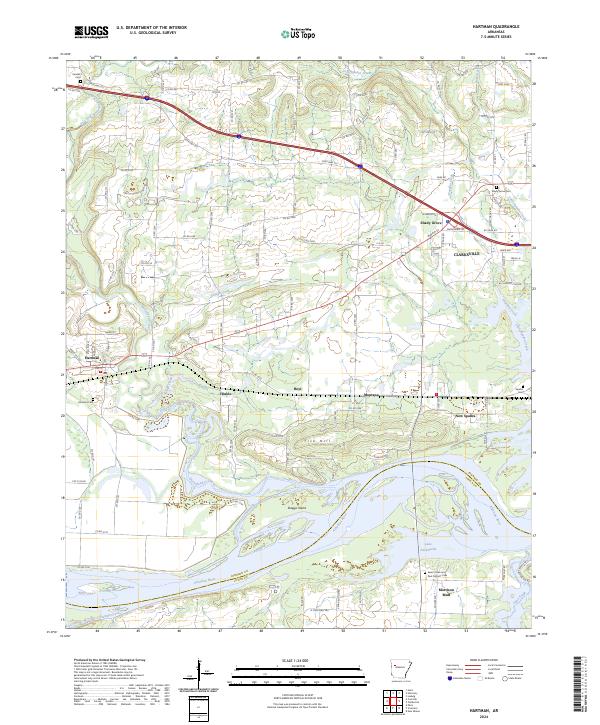 USGS Topographic Map – Hartman