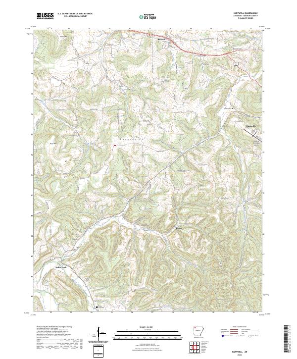USGS Topographic Map – Hartwell