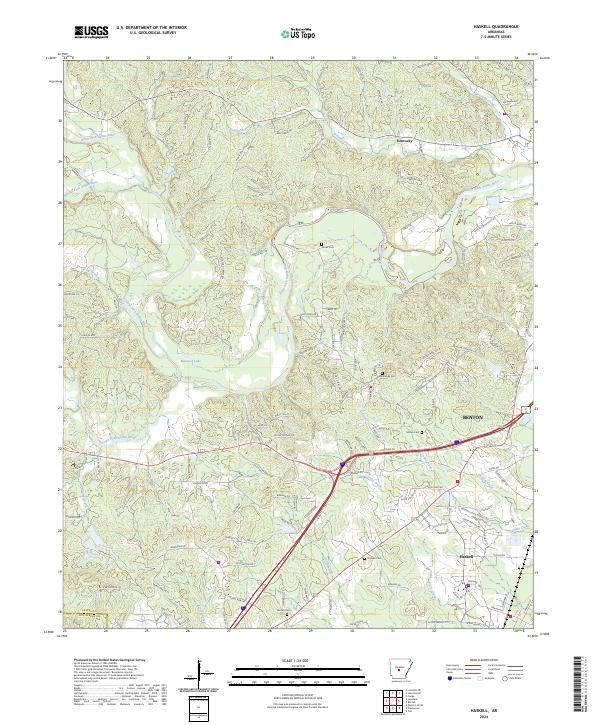USGS Topographic Map – Haskell