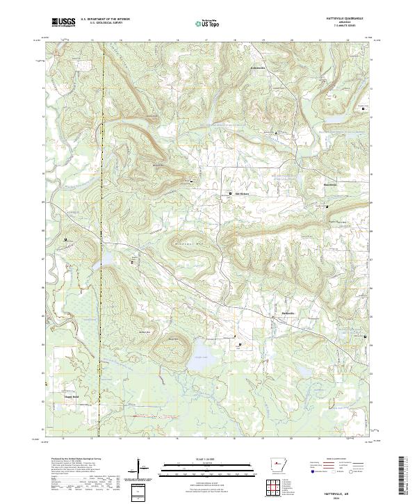 USGS Topographic Map – Hattieville