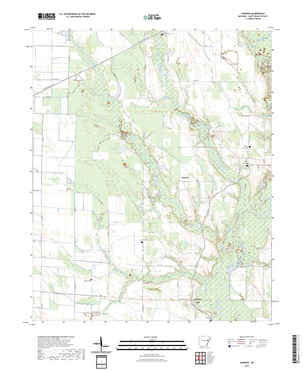USGS Topographic Map – Hawkins