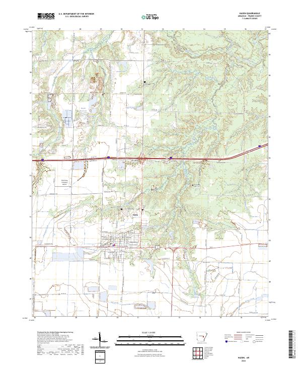 USGS Topographic Map – Hazen