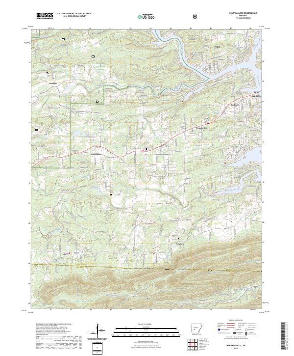 USGS Topographic Map – Hempwallace