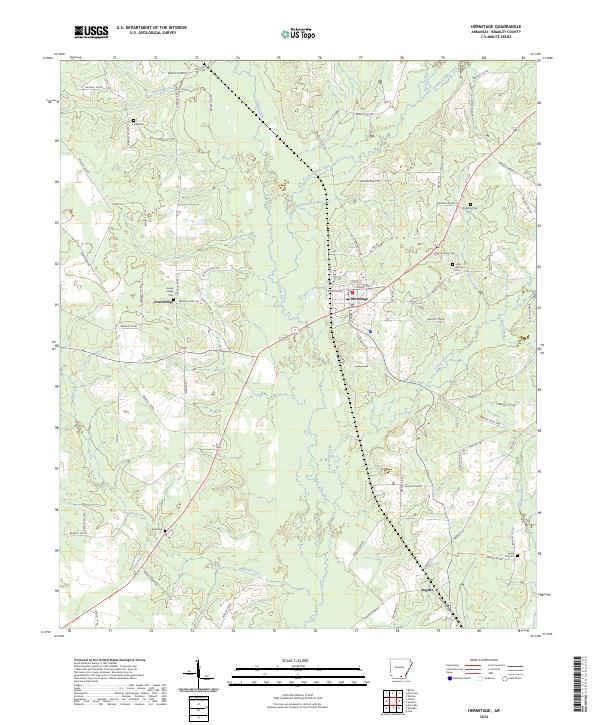 USGS Topographic Map – Hermitage