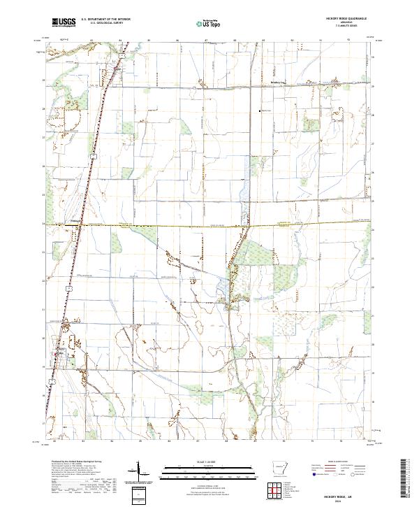 USGS Topographic Map – Hickory Ridge