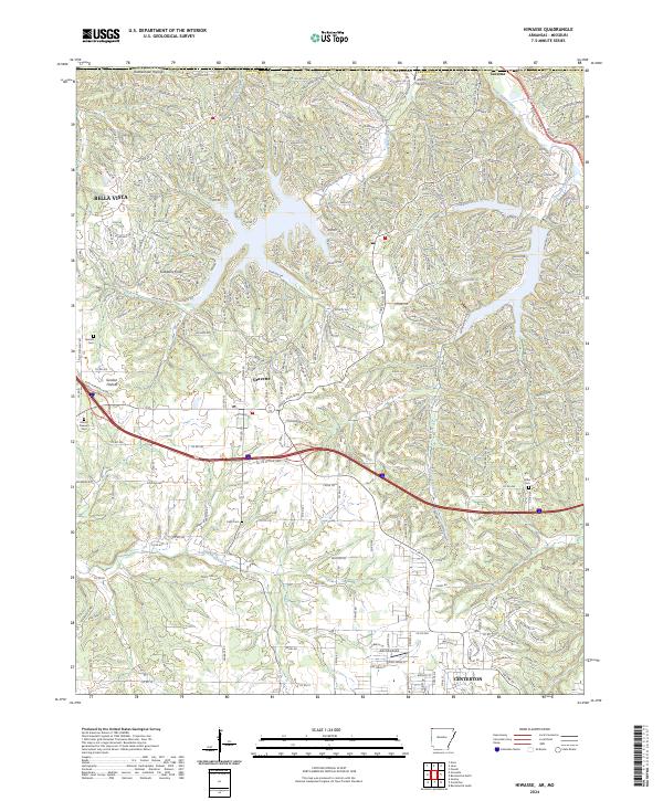 USGS Topographic Map – Hiwasse
