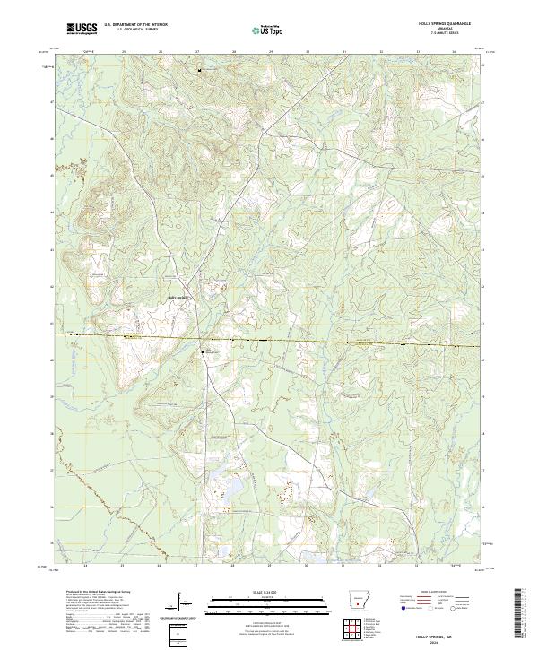 USGS Topographic Map – Holly Springs