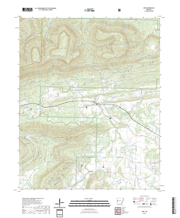 USGS Topographic Map – Hon