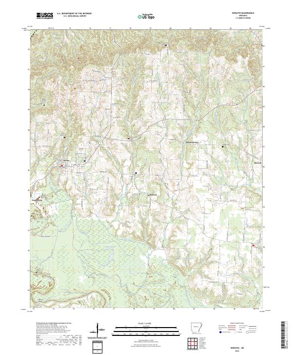 USGS Topographic Map – Horatio
