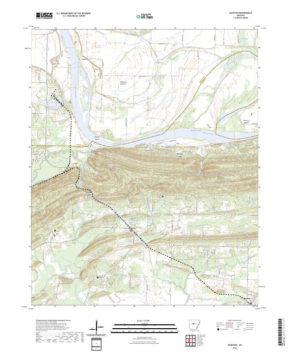 USGS Topographic Map – Houston
