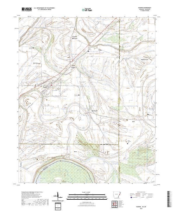 USGS Topographic Map – Hughes