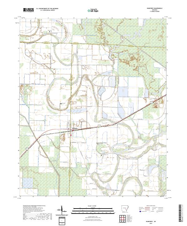 USGS Topographic Map – Humphrey