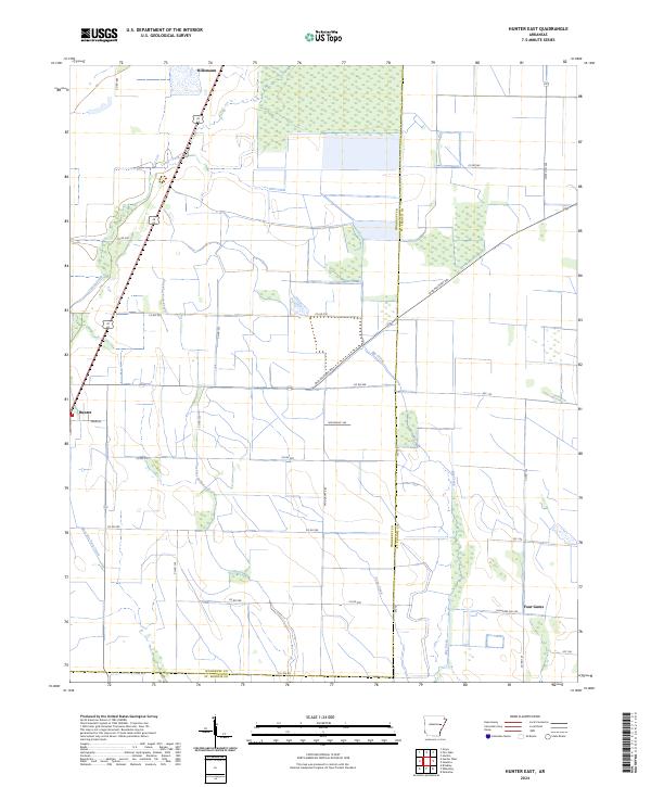 USGS Topographic Map – Hunter East