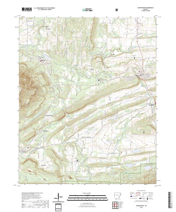 USGS Topographic Map – Huntington