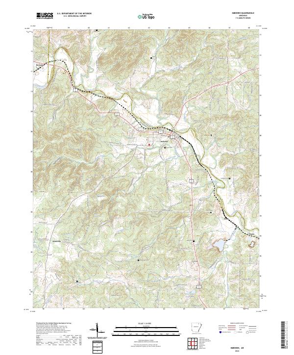 USGS Topographic Map – Imboden