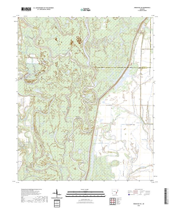 USGS Topographic Map – Indian Bay SE