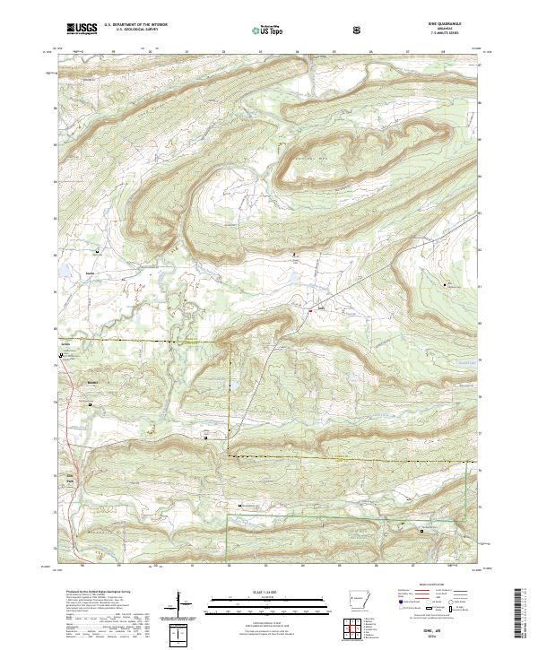 USGS Topographic Map – Ione