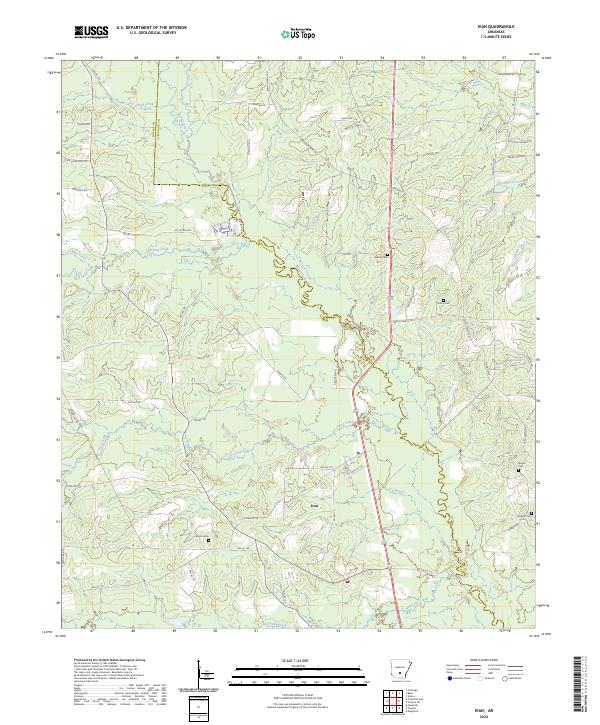 USGS Topographic Map – Ivan
