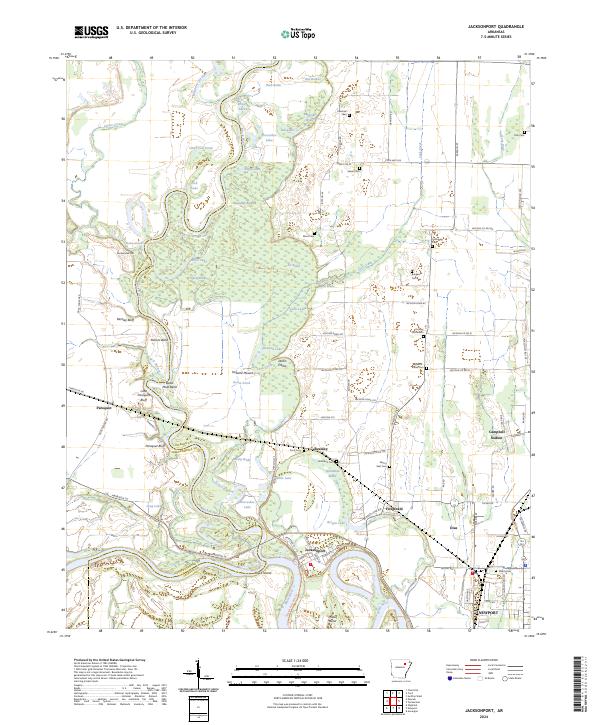 USGS Topographic Map – Jacksonport