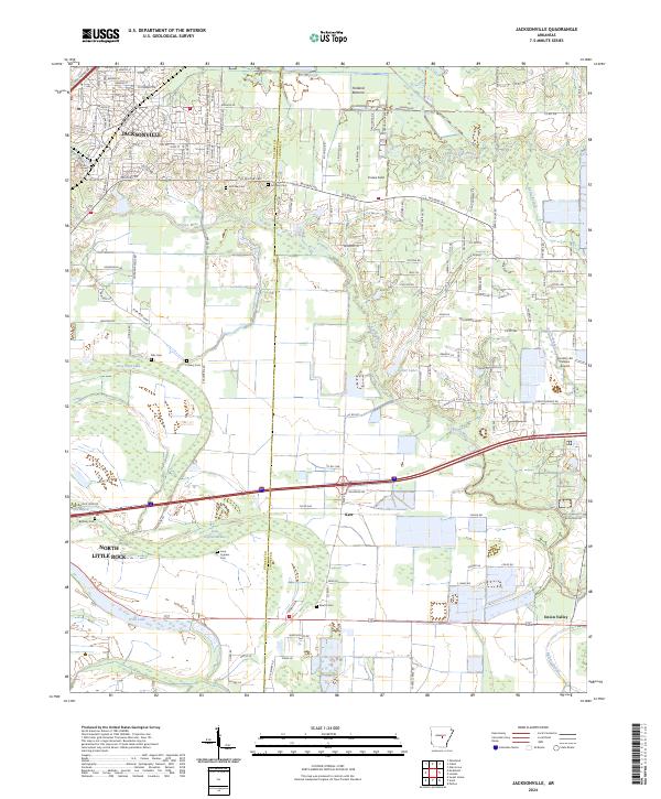 USGS Topographic Map – Jacksonville