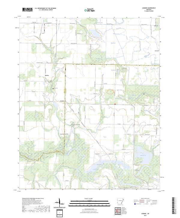 USGS Topographic Map – Jasmine
