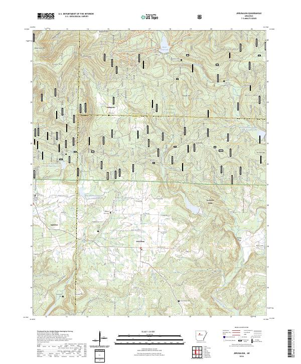 USGS Topographic Map – Jerusalem
