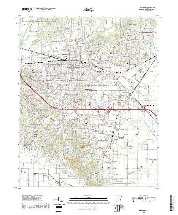 USGS Topographic Map – Jonesboro