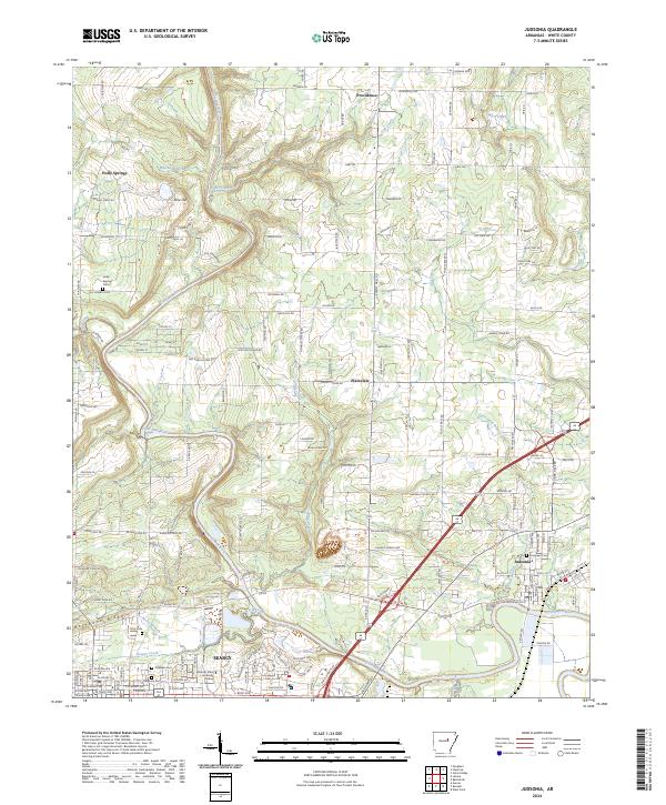 USGS Topographic Map – Judsonia